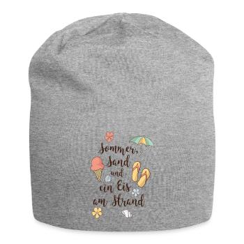 Strand - Jersey-Beanie - Grau meliert - Vorne