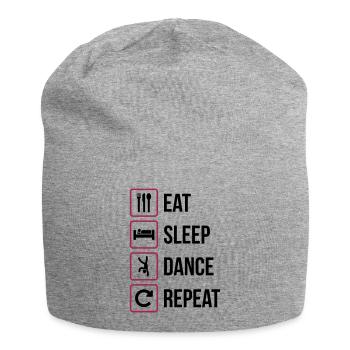 Eat Sleep Dance Repeat - Jersey-Beanie - Grau meliert - Vorne