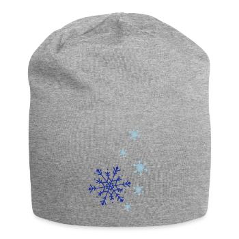 schneeflockenkombi01 - Jersey-Beanie - Grau meliert - Vorne