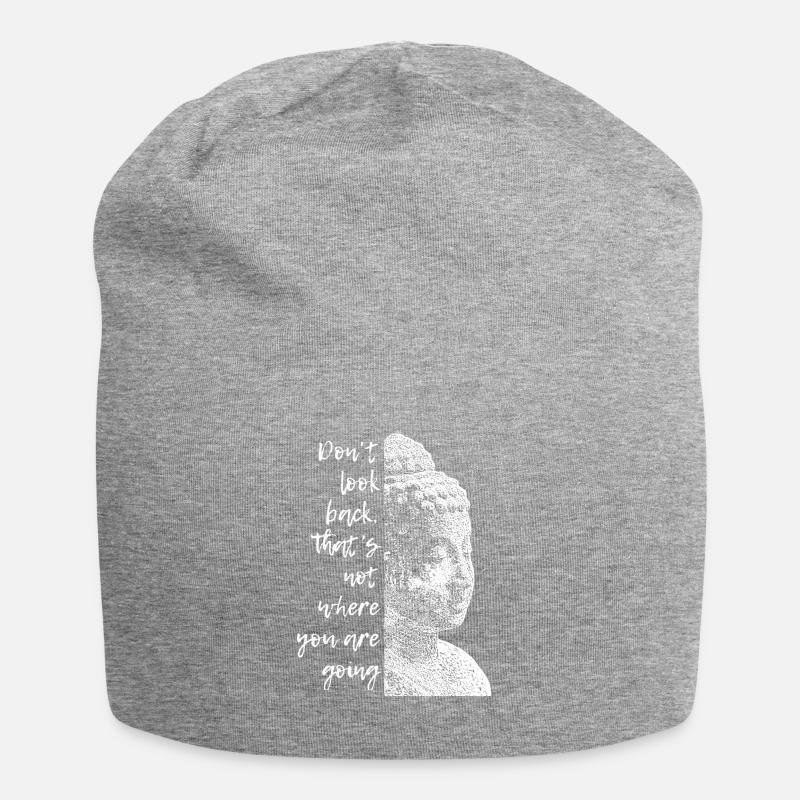 Buddha Don't look back - Jersey Beanie - heather grey