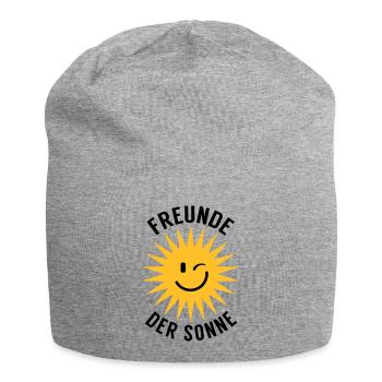 Freunde der Sonne - Jersey-Beanie - Grau meliert - Vorne