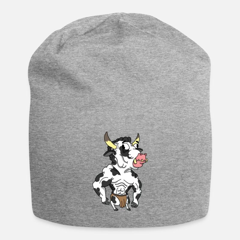 Vache Bull - Bonnet en jersey - gris chiné