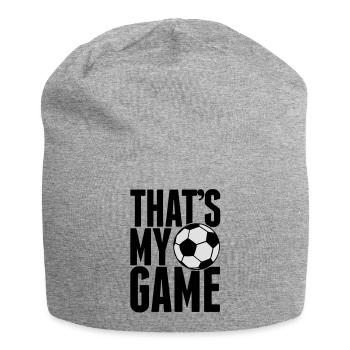 that's my game - soccer - Jersey Beanie - heather grey - Front
