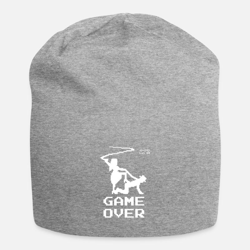 JGA | GAMEOVER (Blanc) - Bonnet en jersey - gris chiné