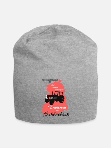 VEB Kombinat Fortschritt - Jersey-Beanie - Grau meliert
