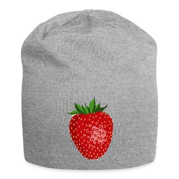fraise - Bonnet en jersey - gris chiné - Devant
