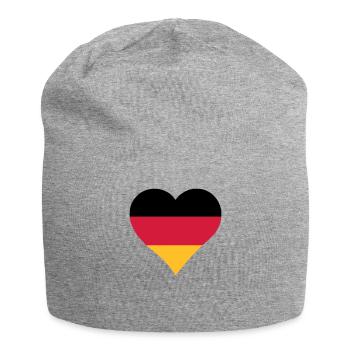 Deutschlandflagge Herform - Jersey-Beanie - Grau meliert - Vorne