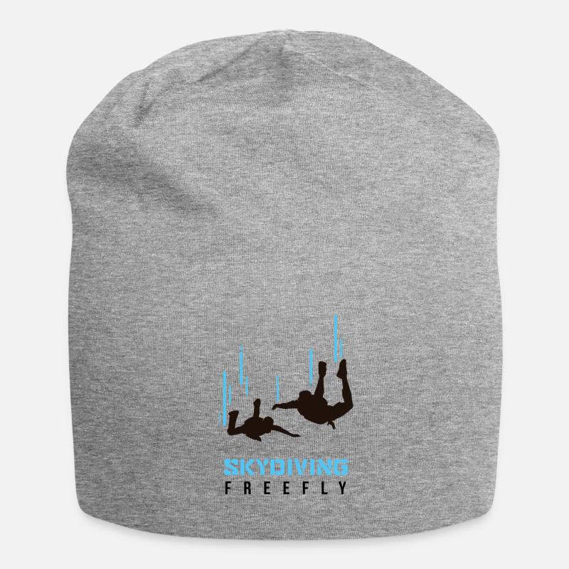 Fallschirmspringen - Jersey-Beanie - Grau meliert