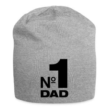 Nummer 1 Dad bester Vater Papa Vati Eltern Kinder - Jersey-Beanie - Grau meliert - Vorne