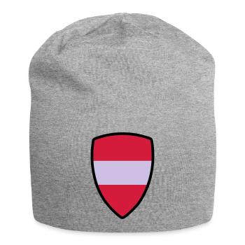 österreich fahne - Jersey-Beanie - Grau meliert - Vorne