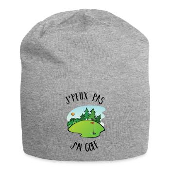 Ich kann nicht Golf spielen - Jersey-Beanie - Grau meliert - Vorne