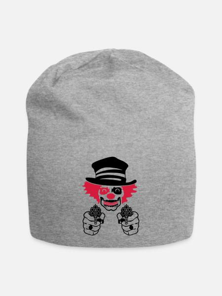 bad circus clown - Jersey-Beanie - Grau meliert