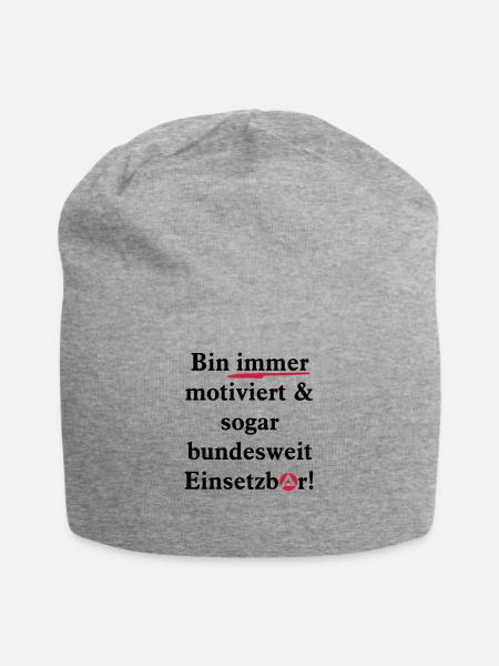 Employment Office shirt nationwide applicable - Jersey Beanie - heather grey
