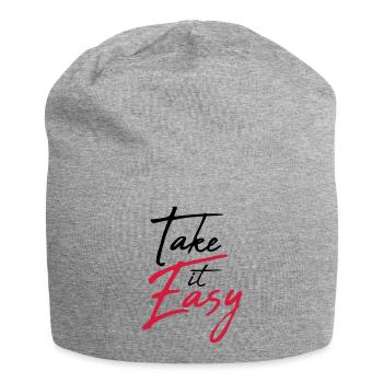 cool cool prenez-le facilement logo design texte chill - Bonnet en jersey - gris chiné - Devant