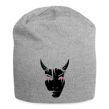 Devil girl - Jersey-Beanie - Grau meliert - Vorne