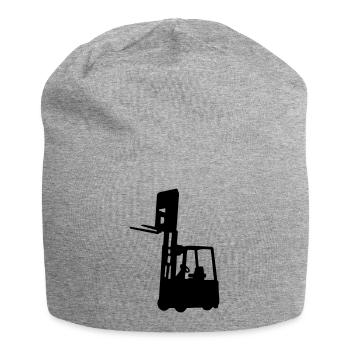 Fork-lift truck - Jersey Beanie - heather grey - Front