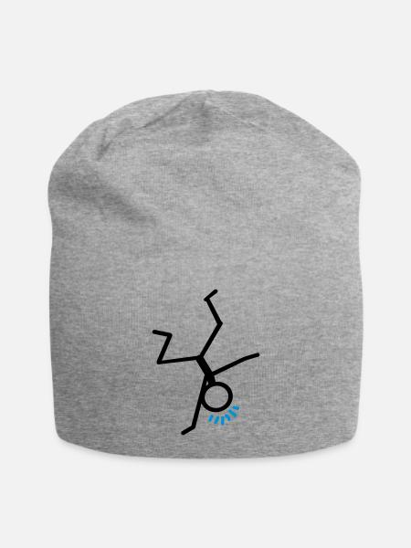 Breakdance - Jersey-Beanie - Grau meliert