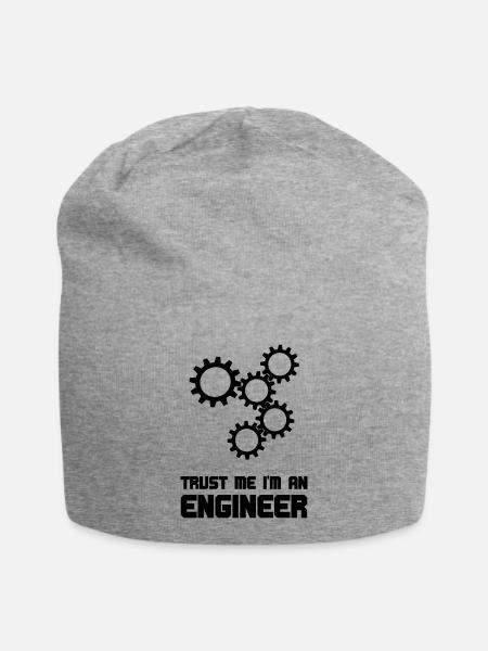 Zahnrad Engineer - Jersey-Beanie - Grau meliert