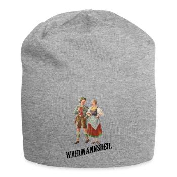 Waidmannsheil: Stolz auf Jagd und Tradition - Jersey-Beanie - Grau meliert - Vorne