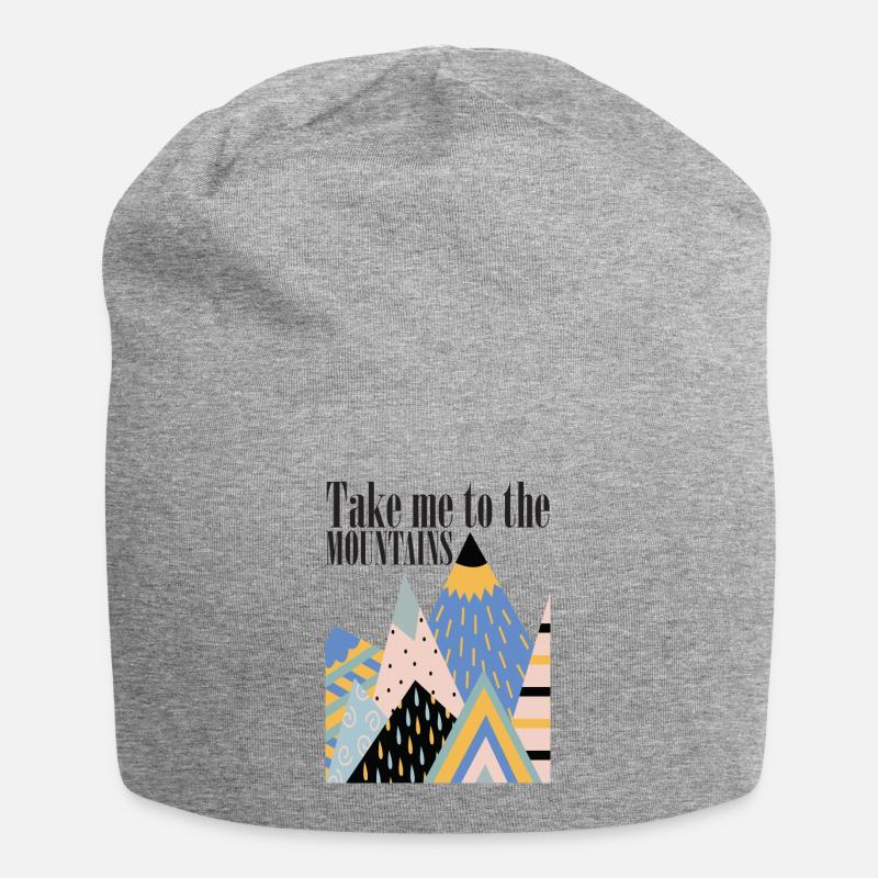 Emmenez-moi à la montagne - Bonnet en jersey - gris chiné