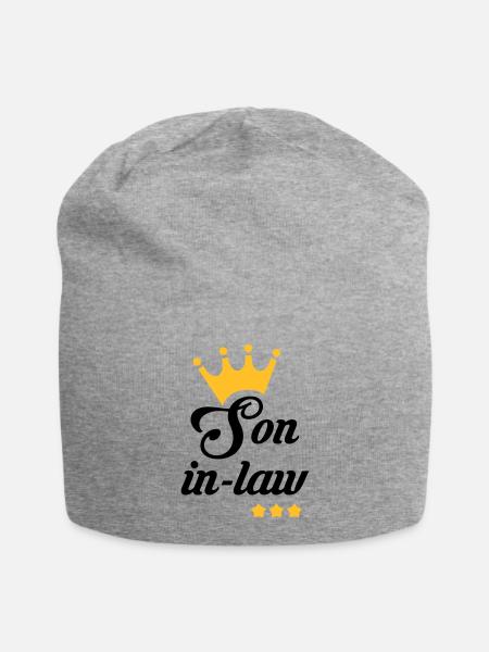 Schwiegervater Schwiegermutter Tochter Sohn - Jersey-Beanie - Grau meliert