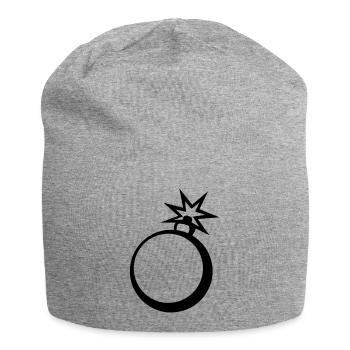 clipart bombe en marche - Bonnet en jersey - gris chiné - Devant