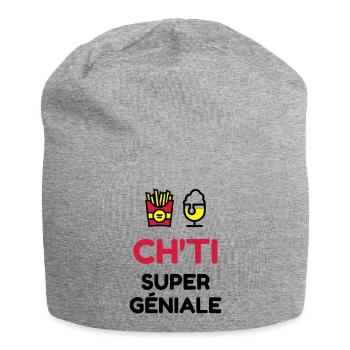 Ch'ti / Nord / Chti / Ch'ti mi / Nordiste / France - Jersey Beanie - heather grey - Front
