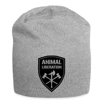 ANIMAL LIBERATION - Jersey Beanie - heather grey - Front