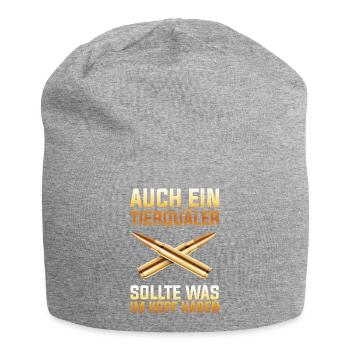 Tierschutz - Auch was im - Jersey-Beanie - Grau meliert - Vorne