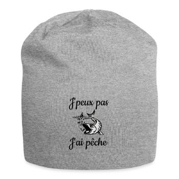 J'peux pas J'ai pêche - Bonnet en jersey - gris chiné - Devant