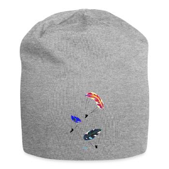 Paragliding paragliding feather para - Jersey Beanie - heather grey - Front