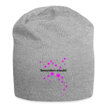 Bewundern erlaubt Märchen Prinzessin wunderbar Fee - Jersey-Beanie - Grau meliert - Vorne