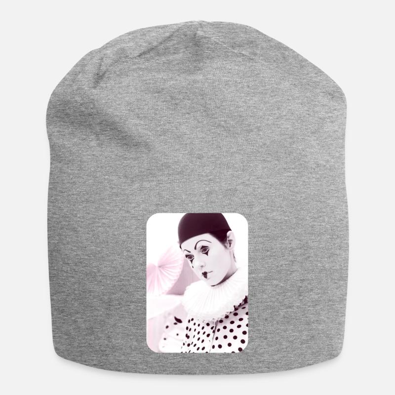 Clown triste - Bonnet en jersey - gris chiné