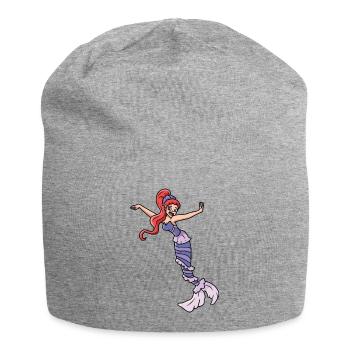 Sirène - Bonnet en jersey - gris chiné - Devant