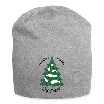 Holly Jolly Christmas - Jersey-Beanie - Grau meliert - Vorne