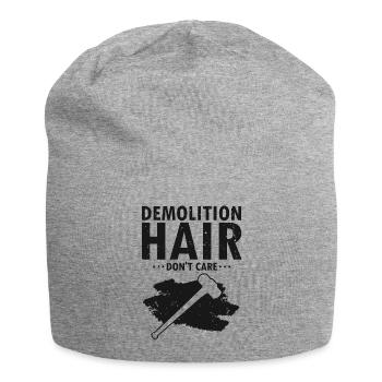Hausabriss und Renovierungs Design - Jersey-Beanie - Grau meliert - Vorne