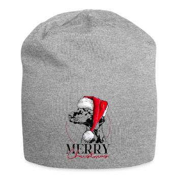 Santa MAGYAR VIZSLA Chiens de Noël Chien Wilsigns - Bonnet en jersey - gris chiné - Devant