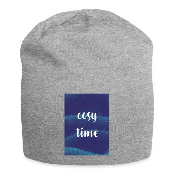 Nuit douillette / Temps avec texture moelleuse - Bonnet en jersey - gris chiné - Devant