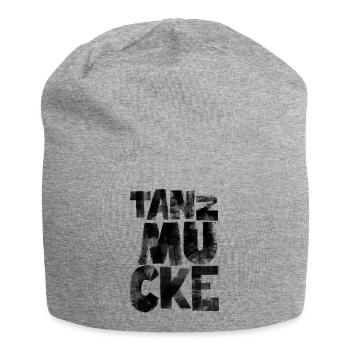 Tanzmucke schwarz - Jersey Beanie - heather grey - Front
