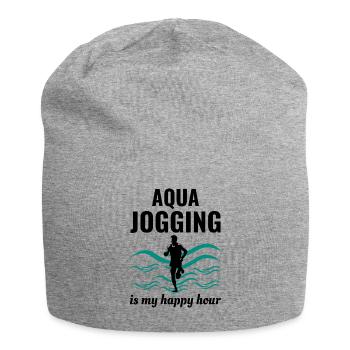 Deep Water Aqua jogging Pool Running Fitness - Bonnet en jersey - gris chiné - Devant