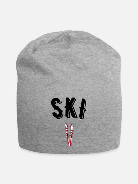 Ski - Jersey-Beanie - Grau meliert