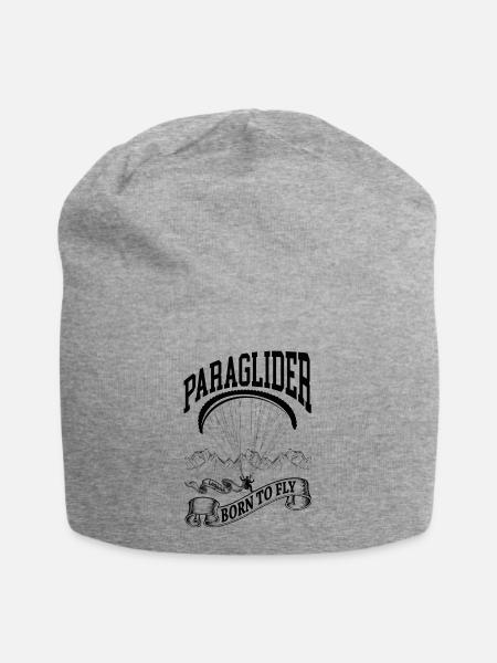 La légende du parapente née pour voler | World Paragliding - Bonnet en jersey - gris chiné