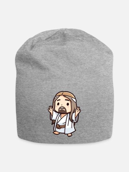 Kawaii Jesus - Jersey-Beanie - Grau meliert