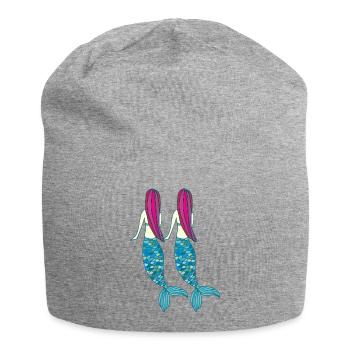 Double Sirène - Bonnet en jersey - gris chiné - Devant