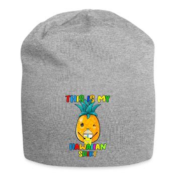 Voici ma chemise hawaïenne Hawaii Beach Ananas - Bonnet en jersey - gris chiné - Devant