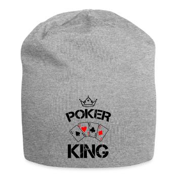 Roi du poker 1 - Bonnet en jersey - gris chiné - Devant