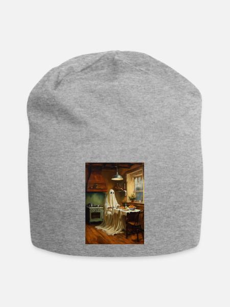 Geistreiches Abendbrot - Jersey-Beanie - Grau meliert