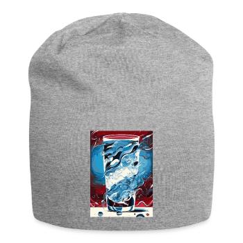 Fumer de l’eau (collection d’œuvres d’art) - Bonnet en jersey - gris chiné - Devant