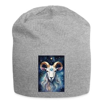 Sternzeichen Steinbock02 - Jersey-Beanie - Grau meliert - Vorne