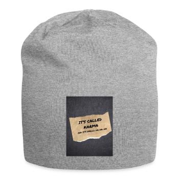Its called Karma, spiritual - Jersey Beanie - heather grey - Front